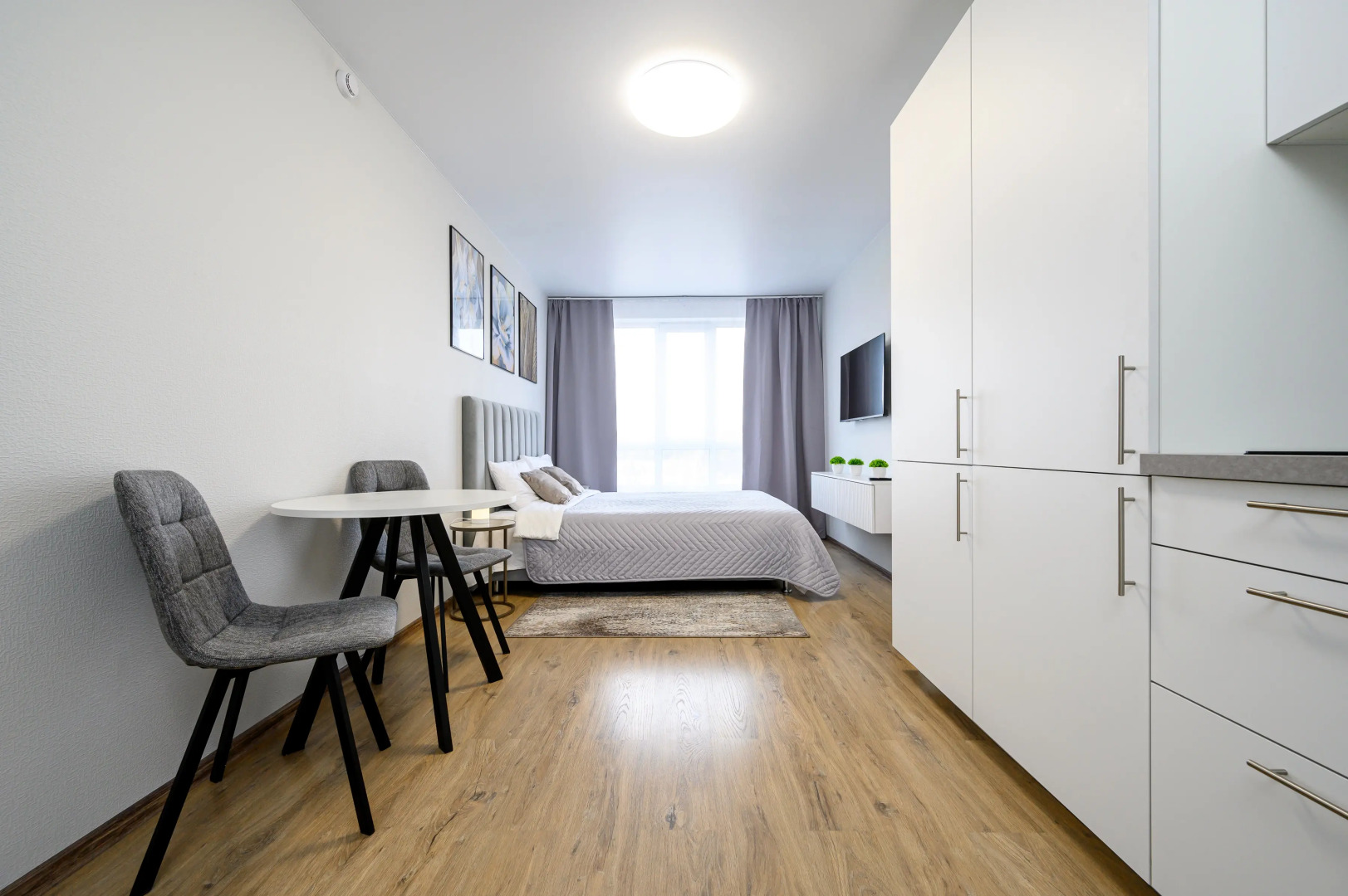 Апартаменты с современным ремонтом в новом Апарт-отеле “Начало"