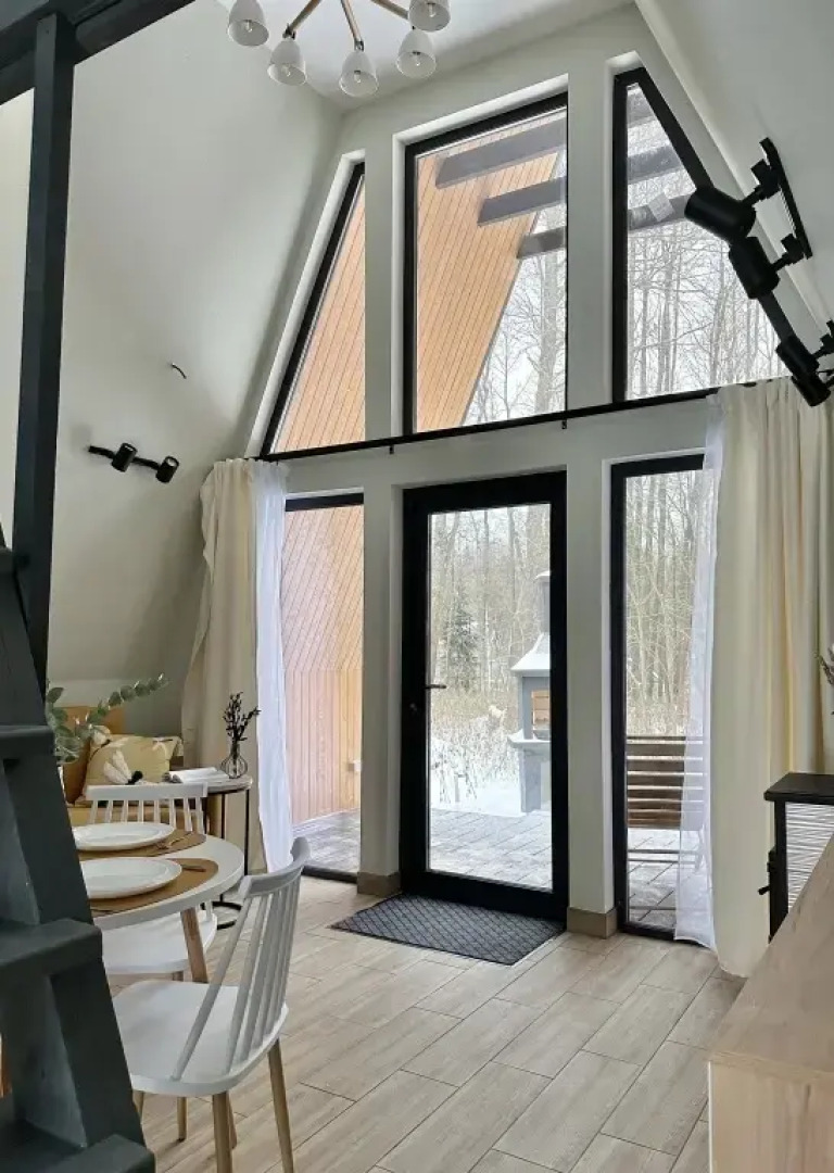 Частный Дом Афрейм с видом на лес №1