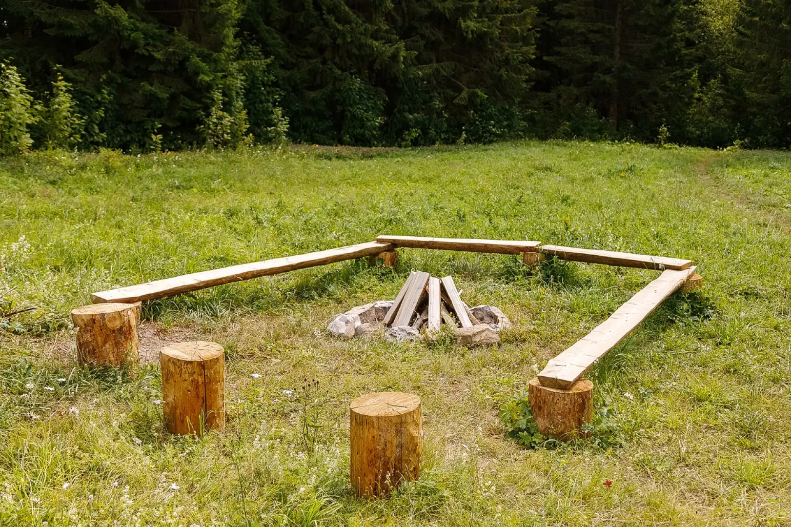Глэмпинг Опушка Дом среди деревьев