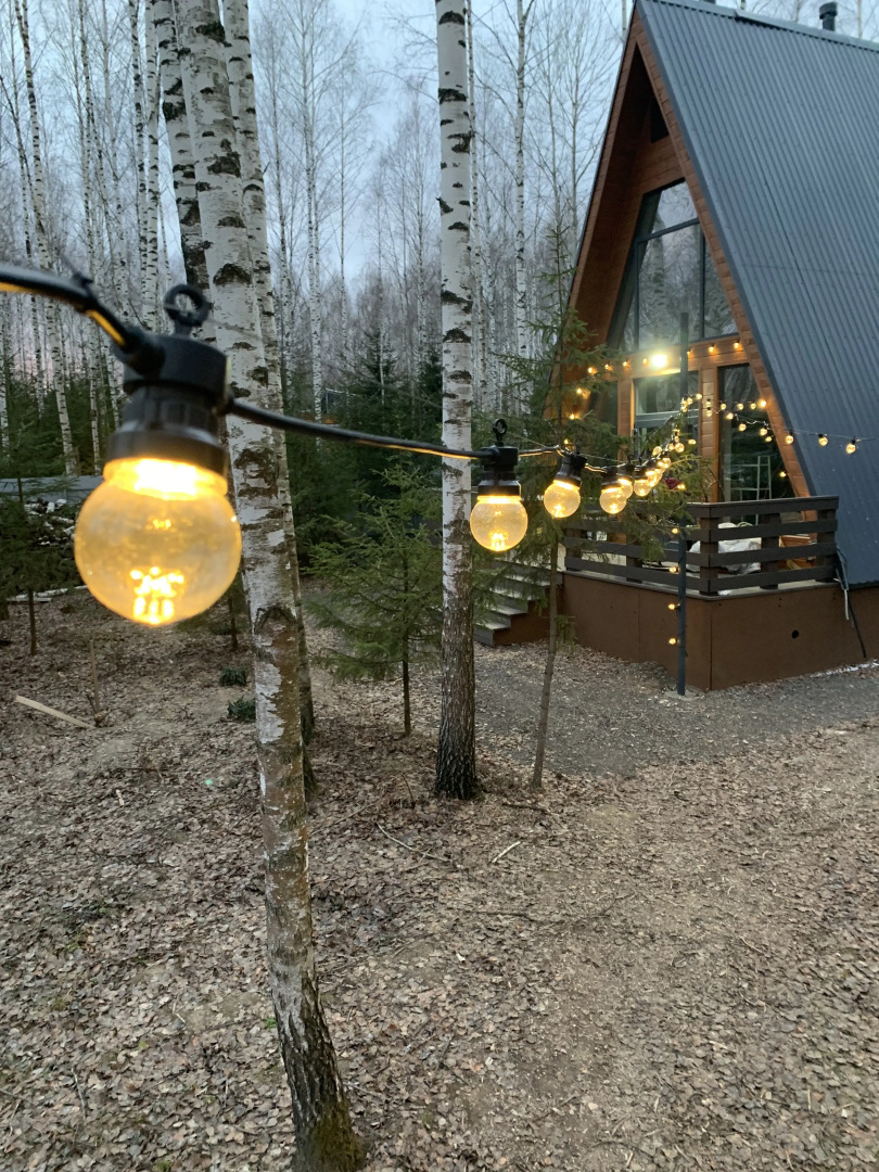 Частный дом A-фрейм в лесу Зеленого города