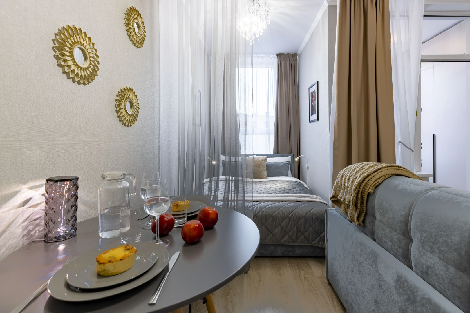 Квартира Уютная дизайнерская студия рядом с Экспофорумом Спб