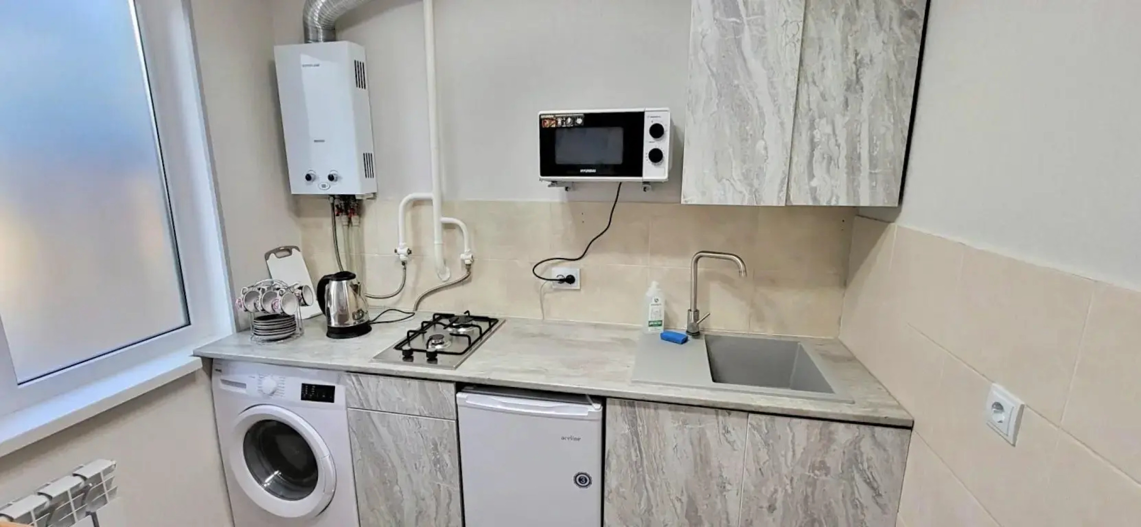 Квартира Двухкомнатные Апартаменты с Раздельными Комнатами и Парковкой для Машин у Входа