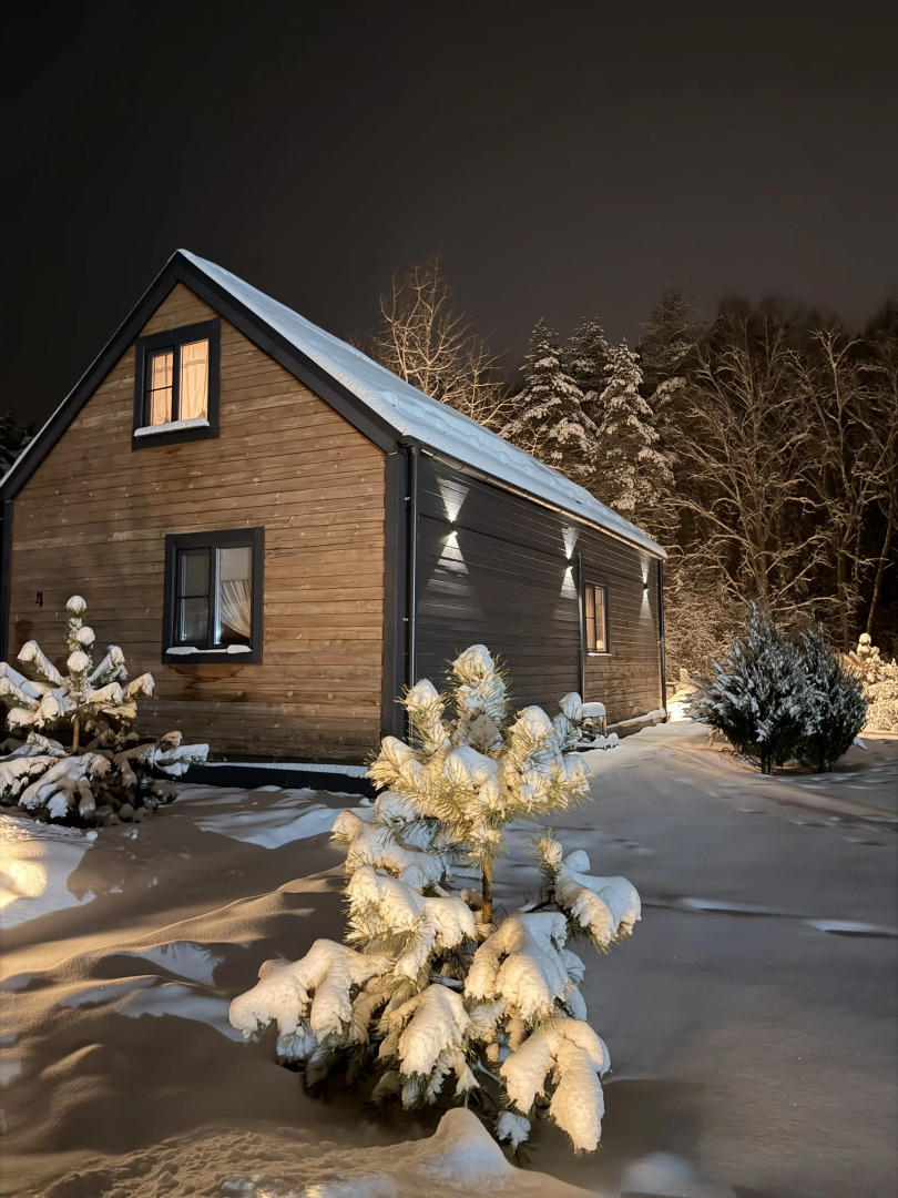 Дом с Камином и Панорамными Окнами