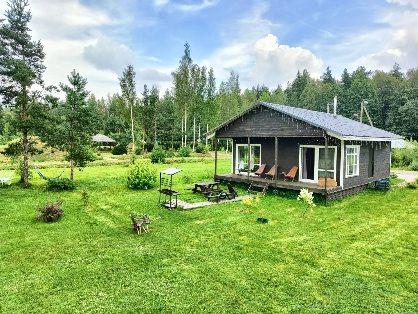 Шале с видом на сад