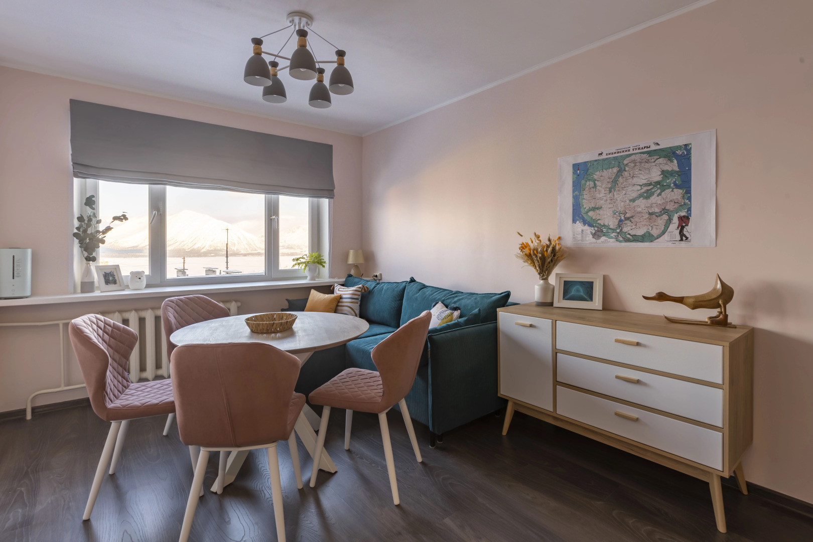 Квартира 2-комн с видом на озеро и горы