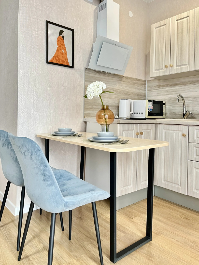 Квартира бирюзовая студия в Sердце города Перми