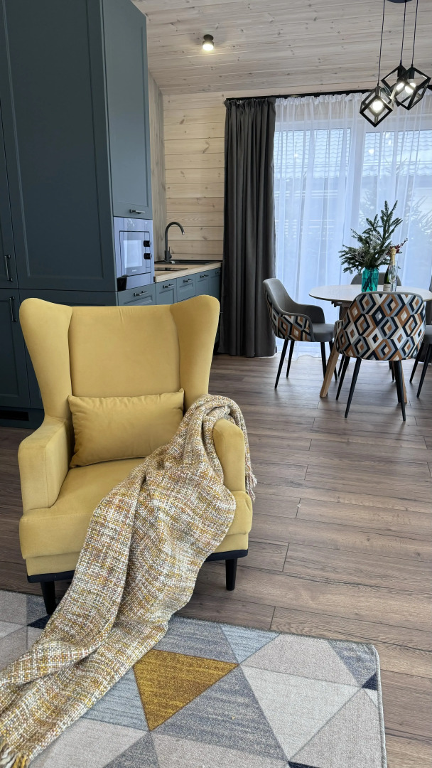 Частный дом Дом с баней, чаном и беседкой