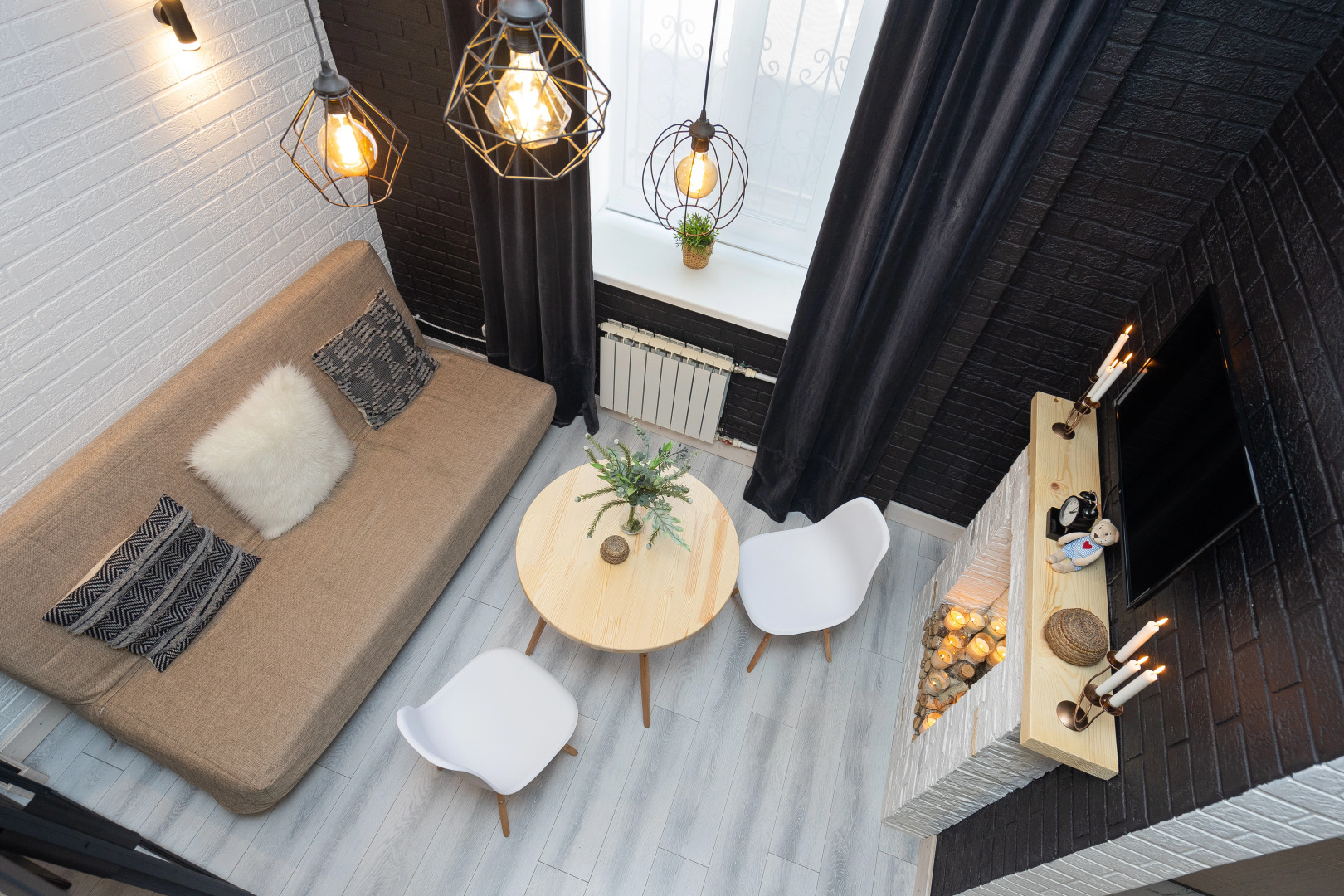 Квартира с Сауной, Камином и Кондиционером Лофт Центр Кремль Казань