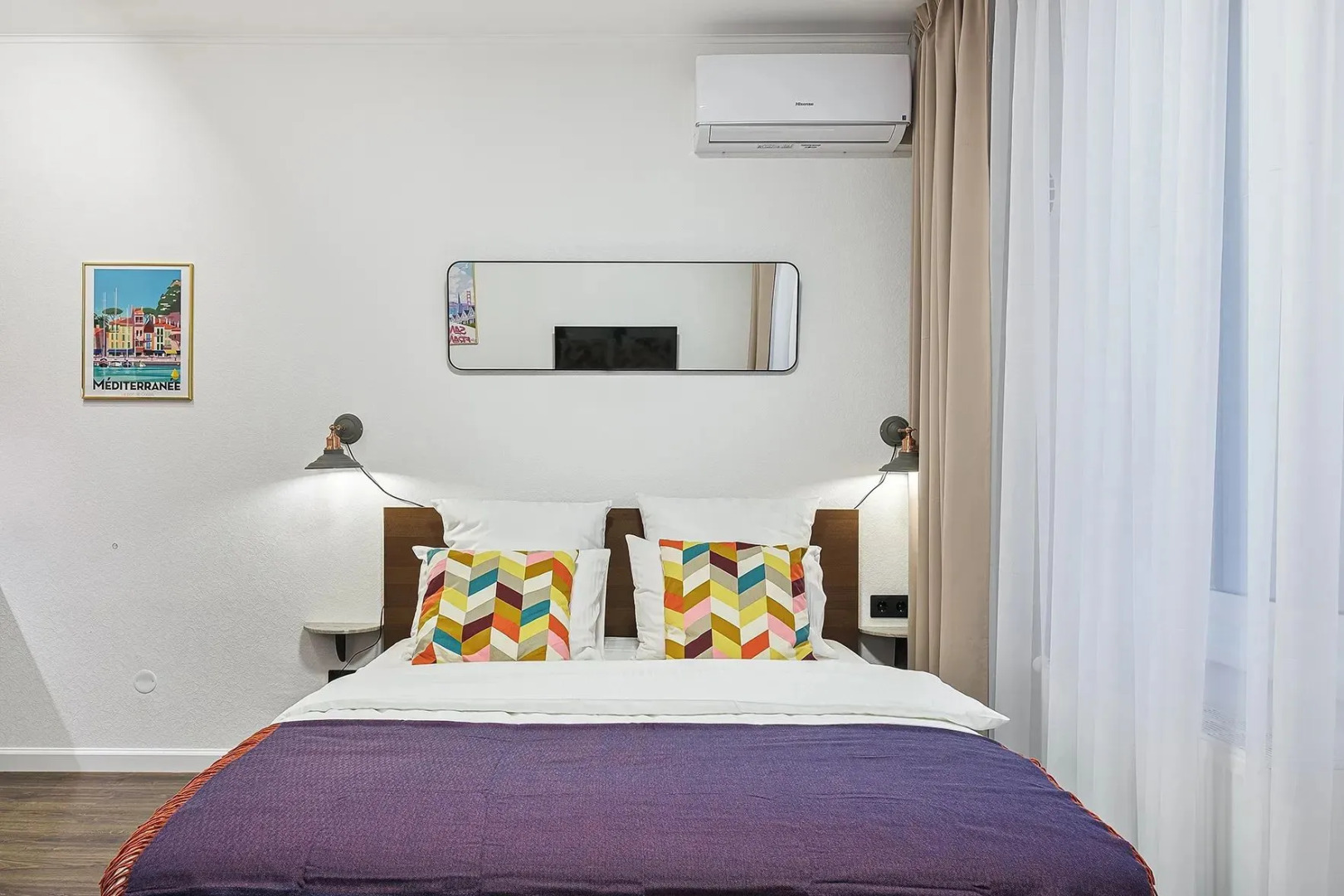 Апартаменты F-Apart светлые стильные и комфортные