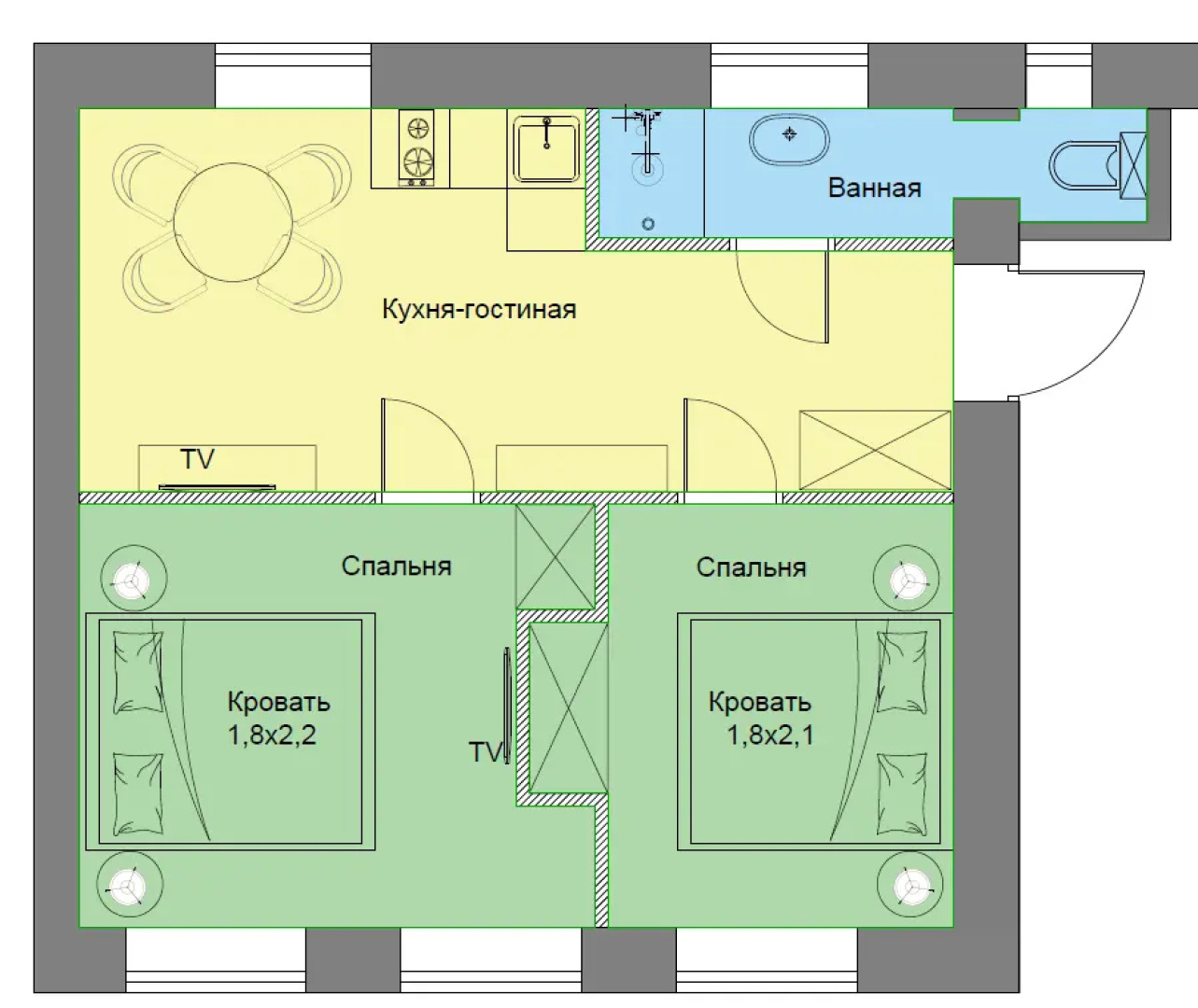 Апартаменты Rubi8