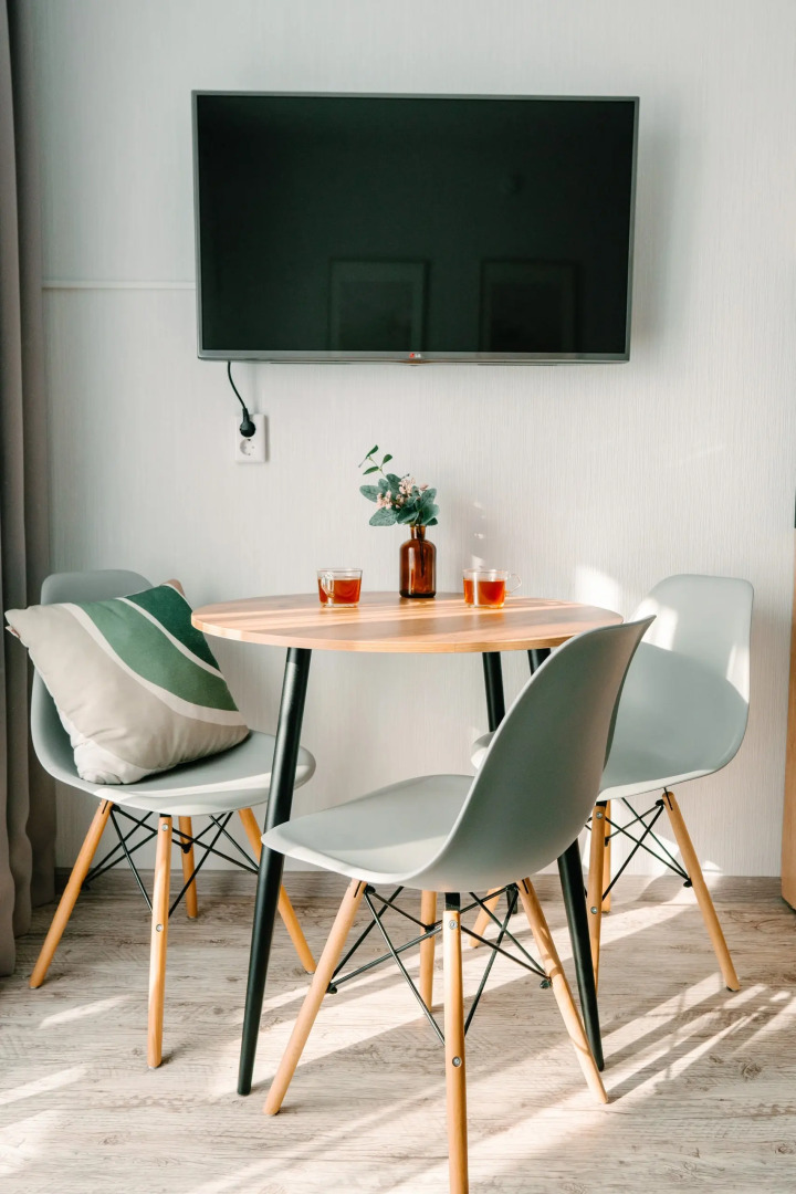 Квартира с Современным Дизайном Студия + Спальня