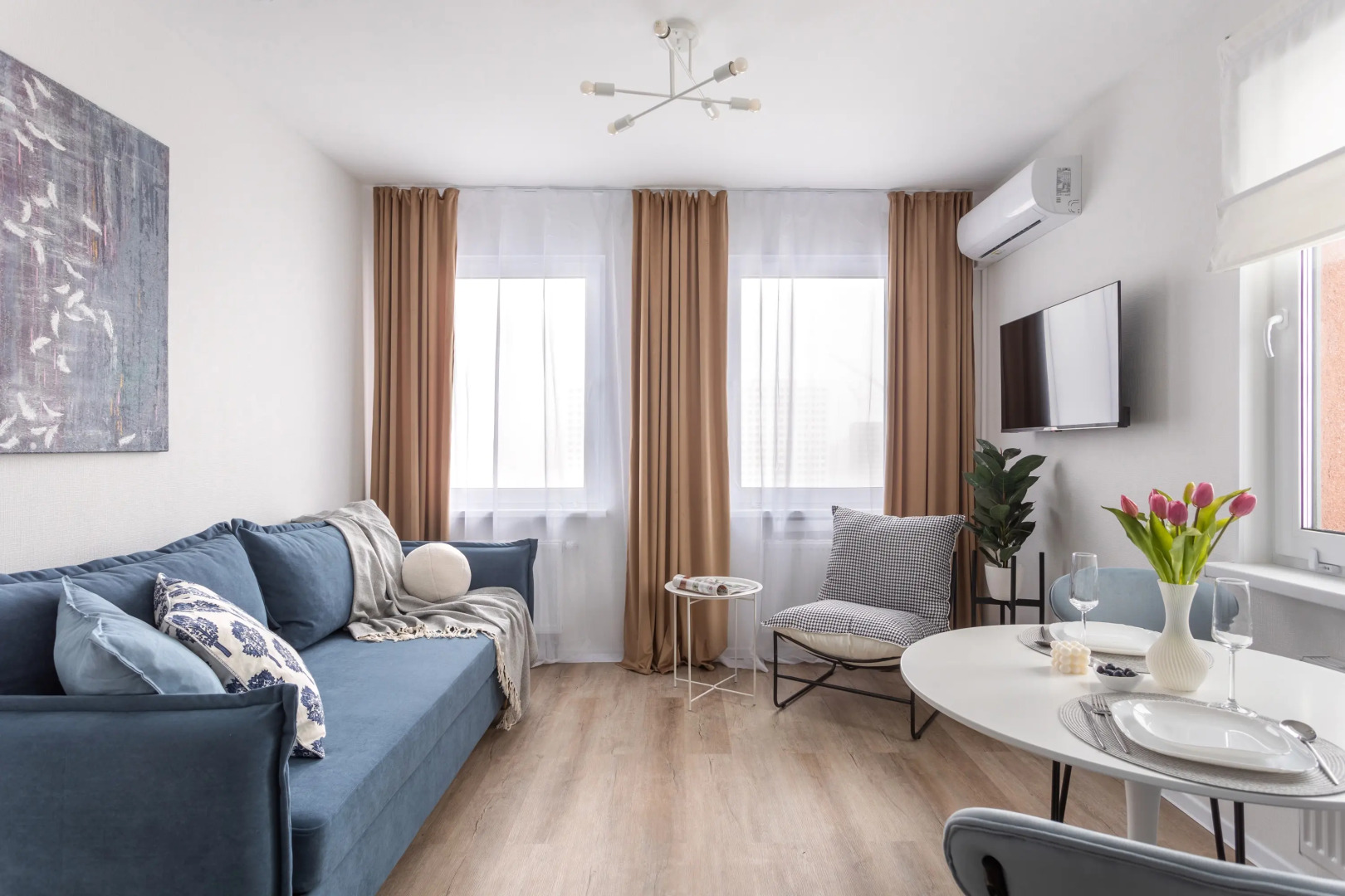 Квартира с кондиционером Закат на Заливе