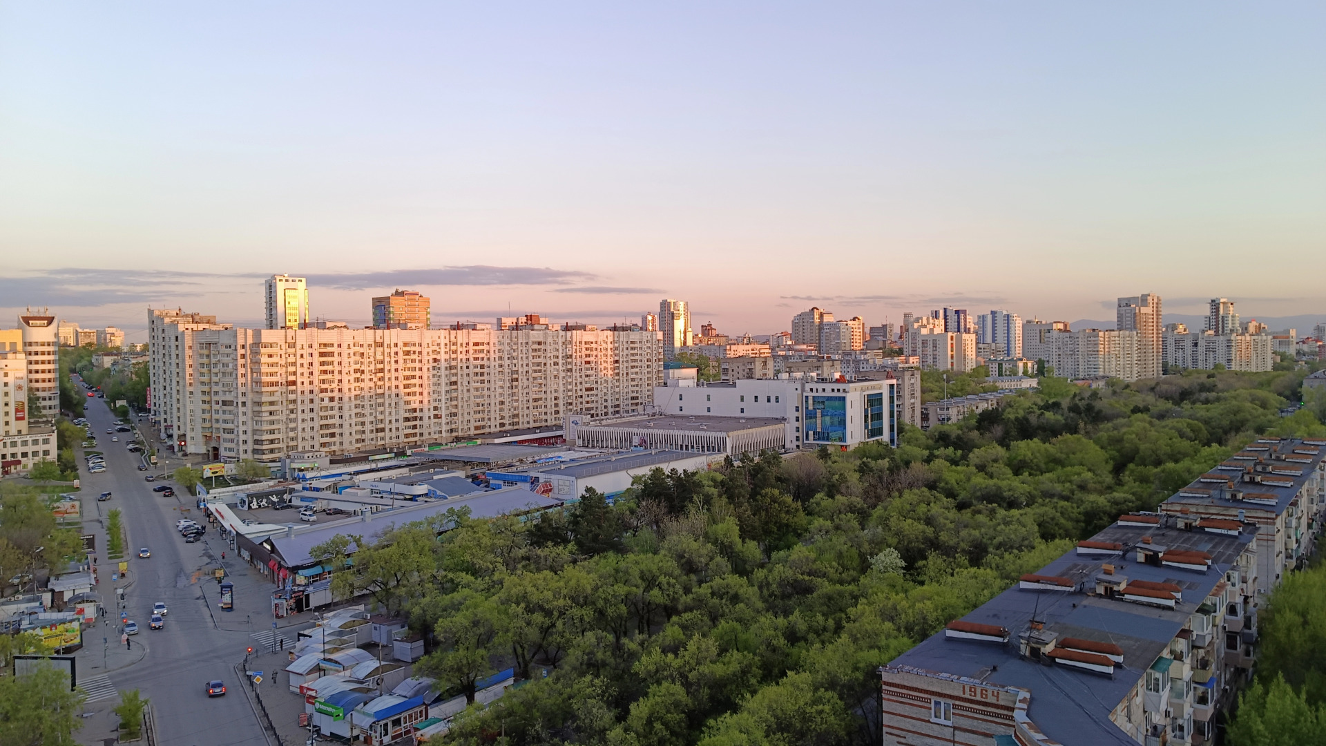 Квартира с видом на город в центре Хабаровска