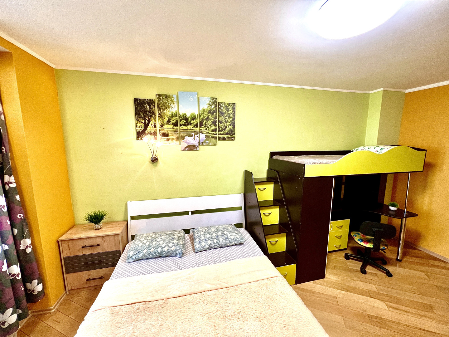 Апартаменты двухкомнатные на 11 Этаже в ЖК Современник с видом на реку Волгу