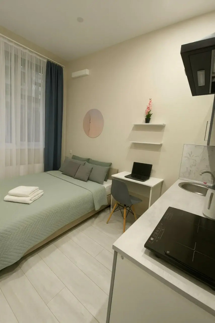 Апартаменты GOSTIO студия рядом с Микрохирургией глаза Федорова