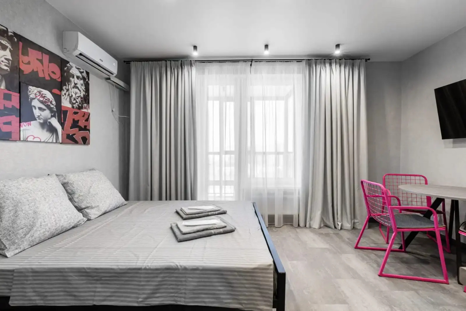 Квартира Уютная квартира студия 32 м 2 кровати