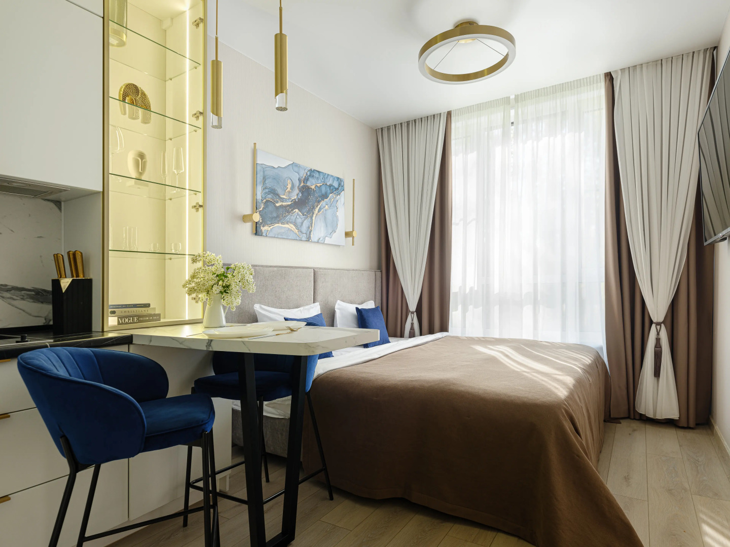 Апартаменты Дизайнерские с видом на сосны с закрытым двором