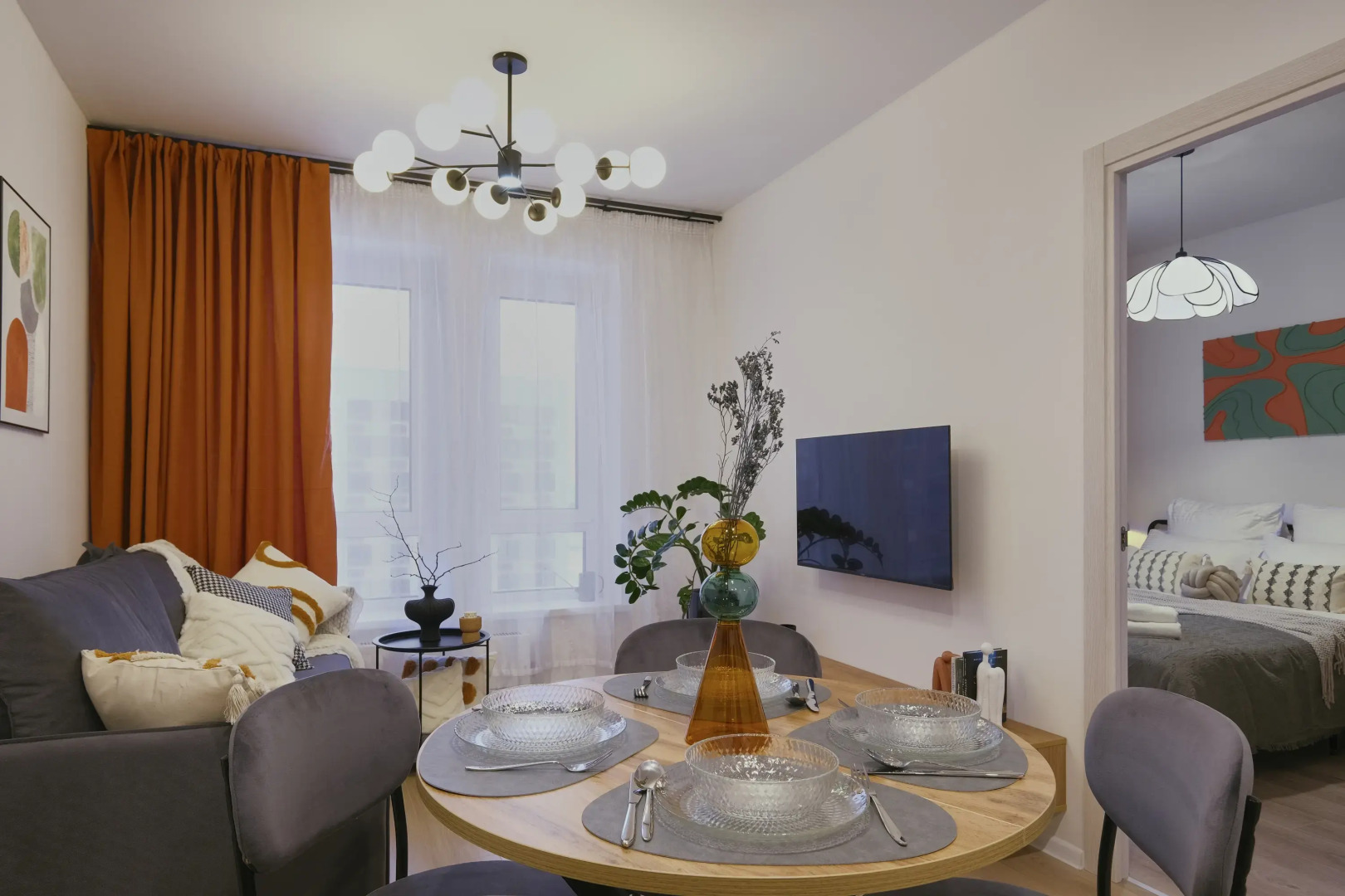 Апартаменты Soul 2к с Современным Стильным Интерьером в Новом ЖК