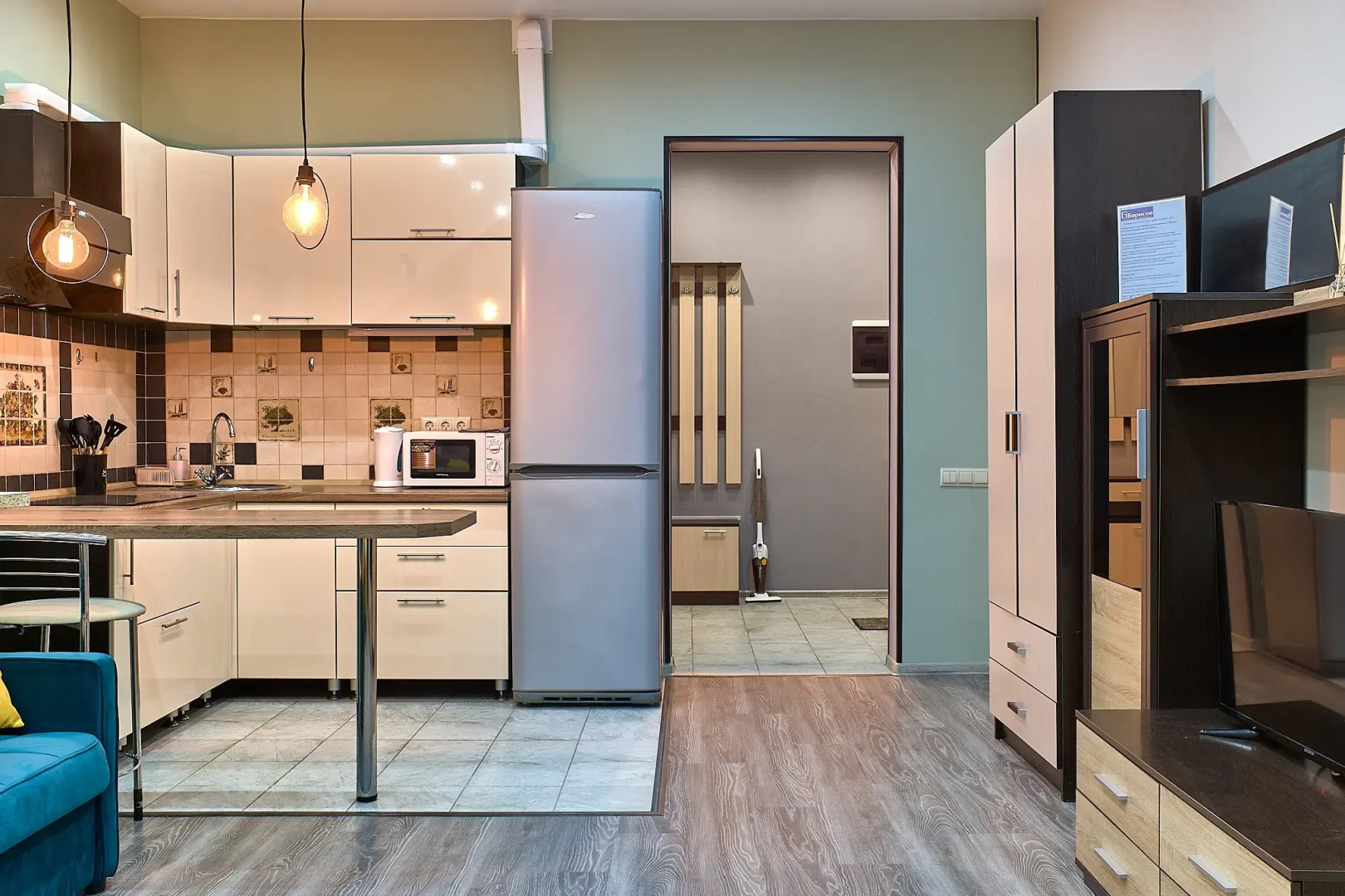 Квартира Просторная и уютная студия