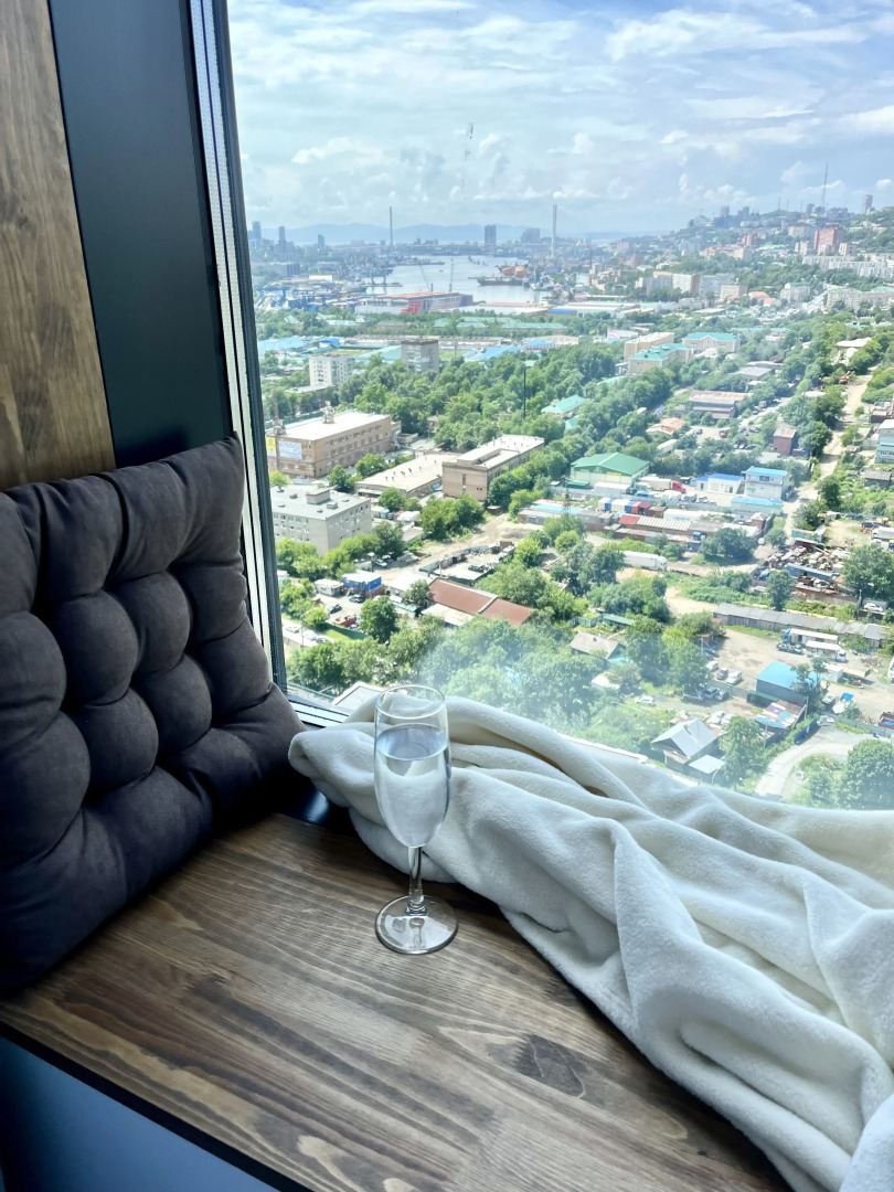 Квартира Студия Друзья с панорамным видом