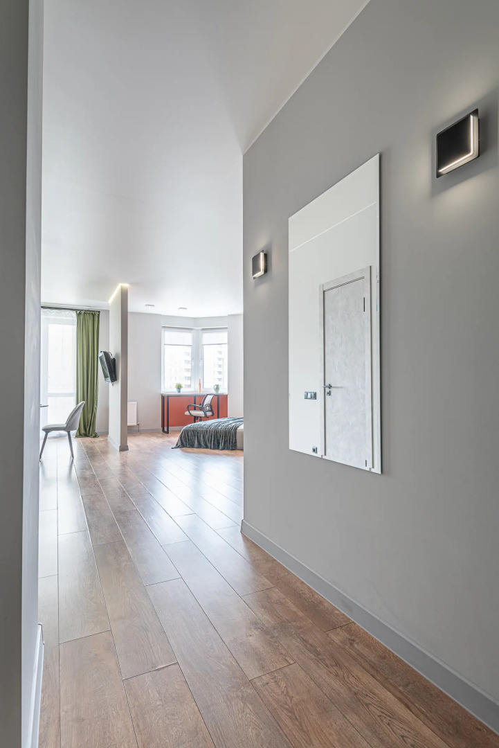 Квартира студия на сутки Центр Метро рядом Самозаселение Кондиционер Wi-Fi