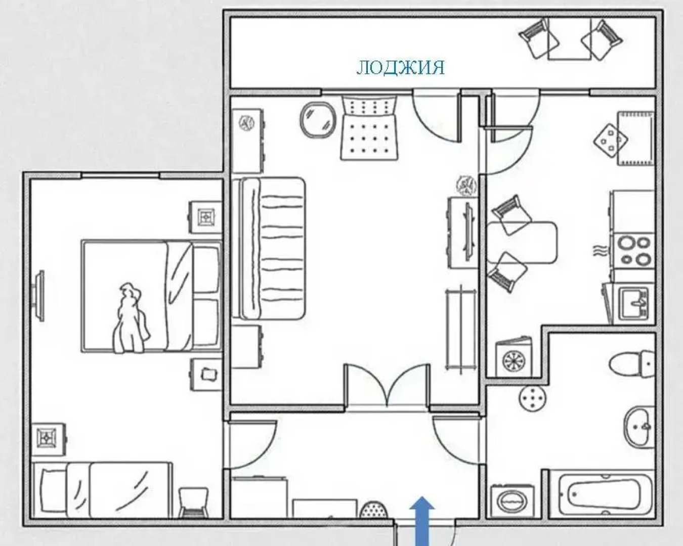 Квартира двухкомнатная Ekb.Studio на Энгельса, 38