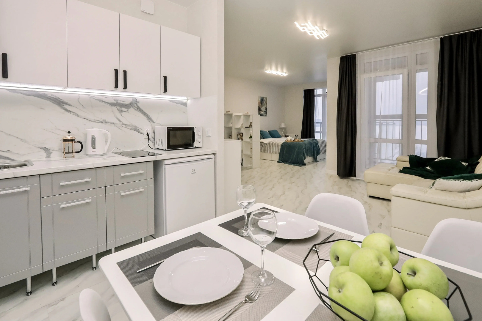 Квартира с прекрасным видом на пруд