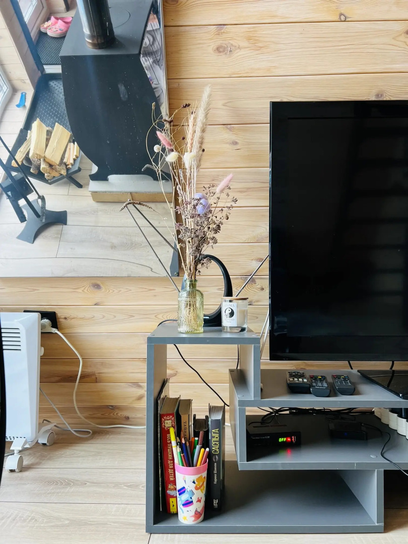 Шале А-фрейм с видом на горы и лес