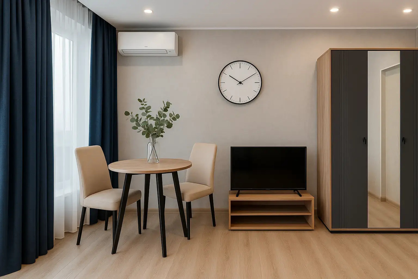 Апартаменты Студия на 23 Этаже с Видом на Москву