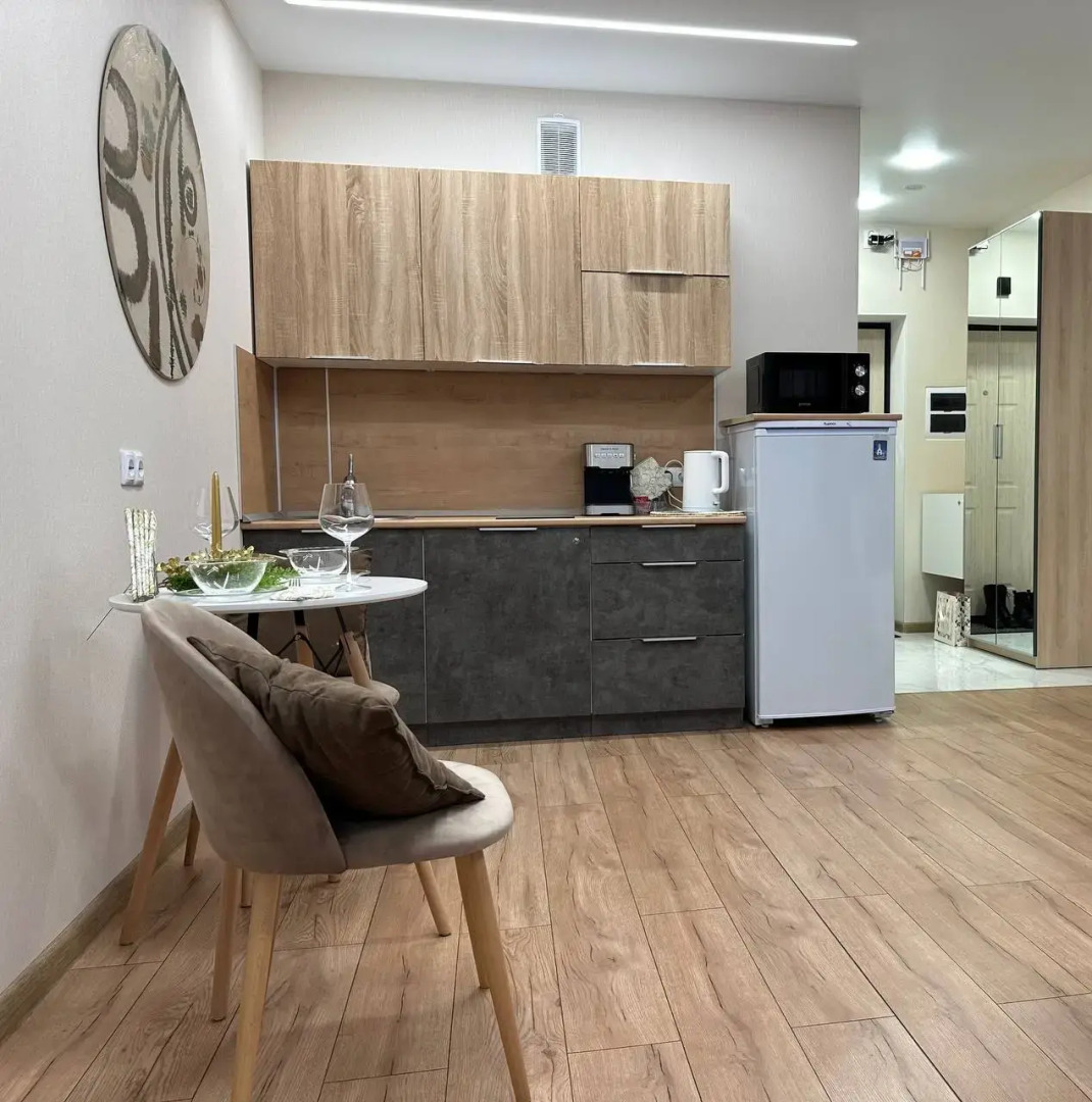 Квартира уютная студия с балконом в шаге от Тинькофф холл