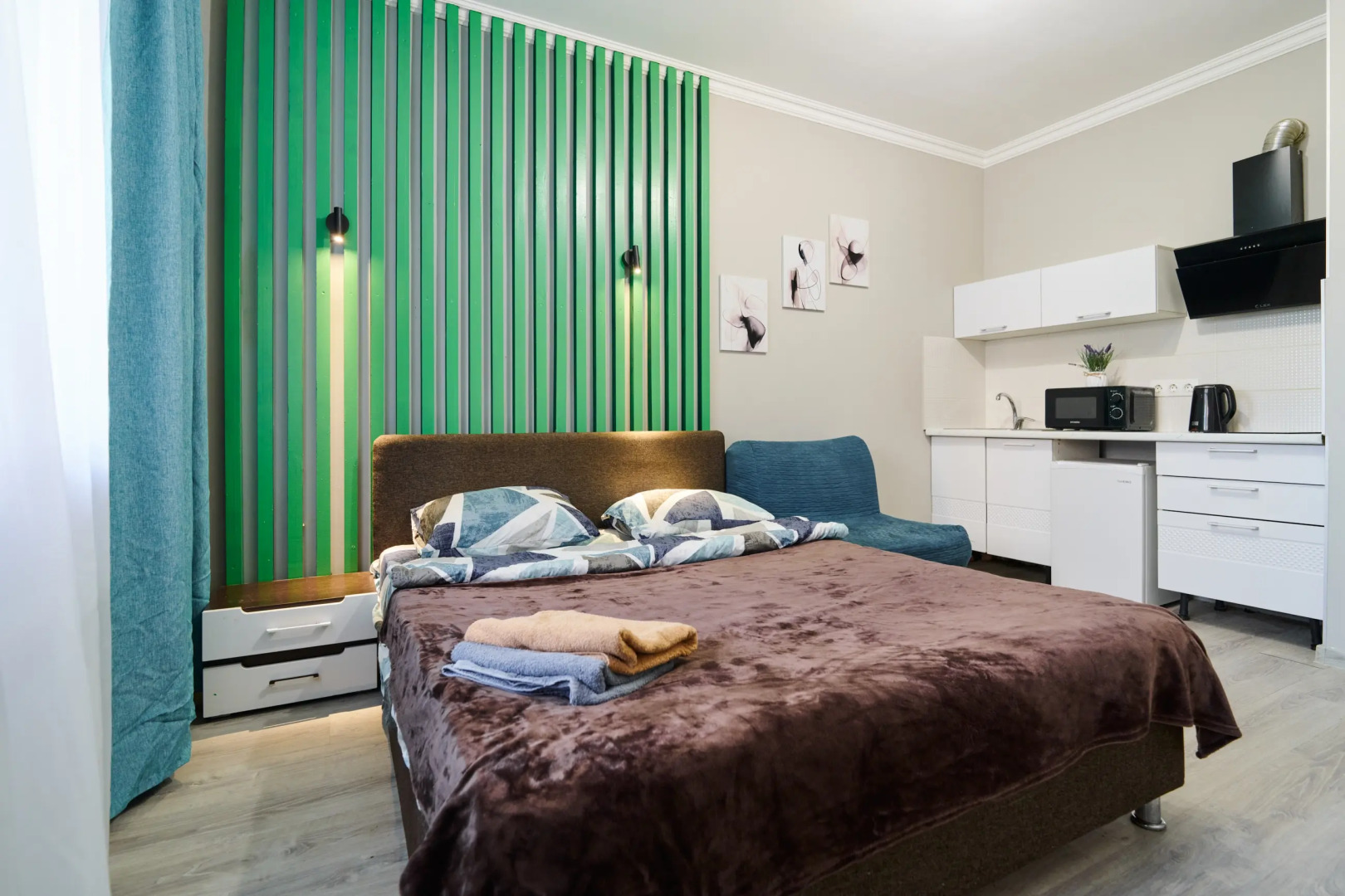 Апартаменты 219 2 на улице Александры Монаховой 6