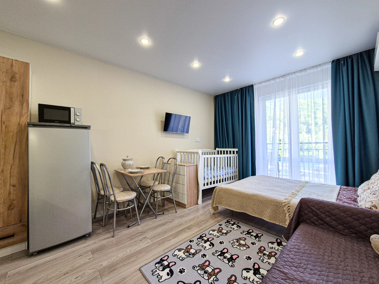 Апартаменты Студия для отдыха с маленьким ребенком