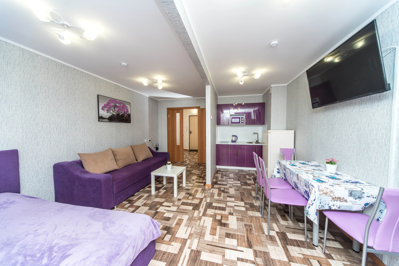 Квартира для 4 человек на 17 этаже с видом на город