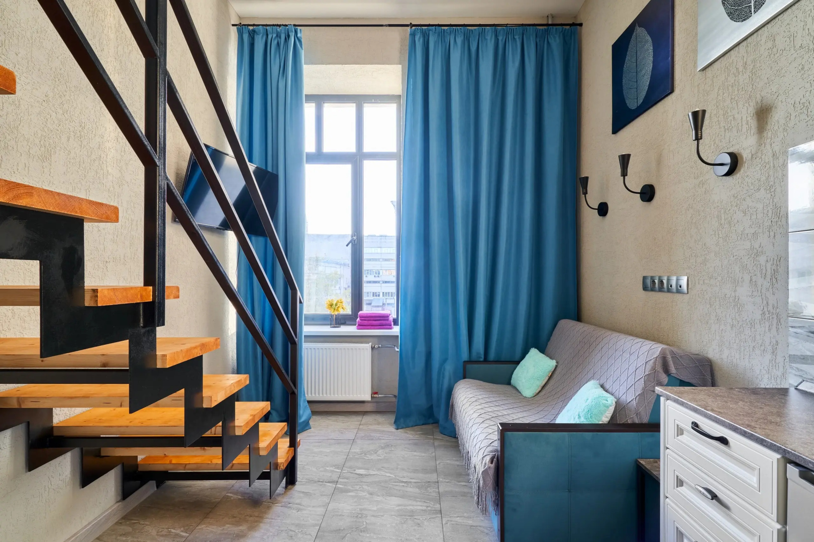 Апартаменты Стильные Апартаменты InHome24 Двухуровневые в Cовременном ЖК Loft FM