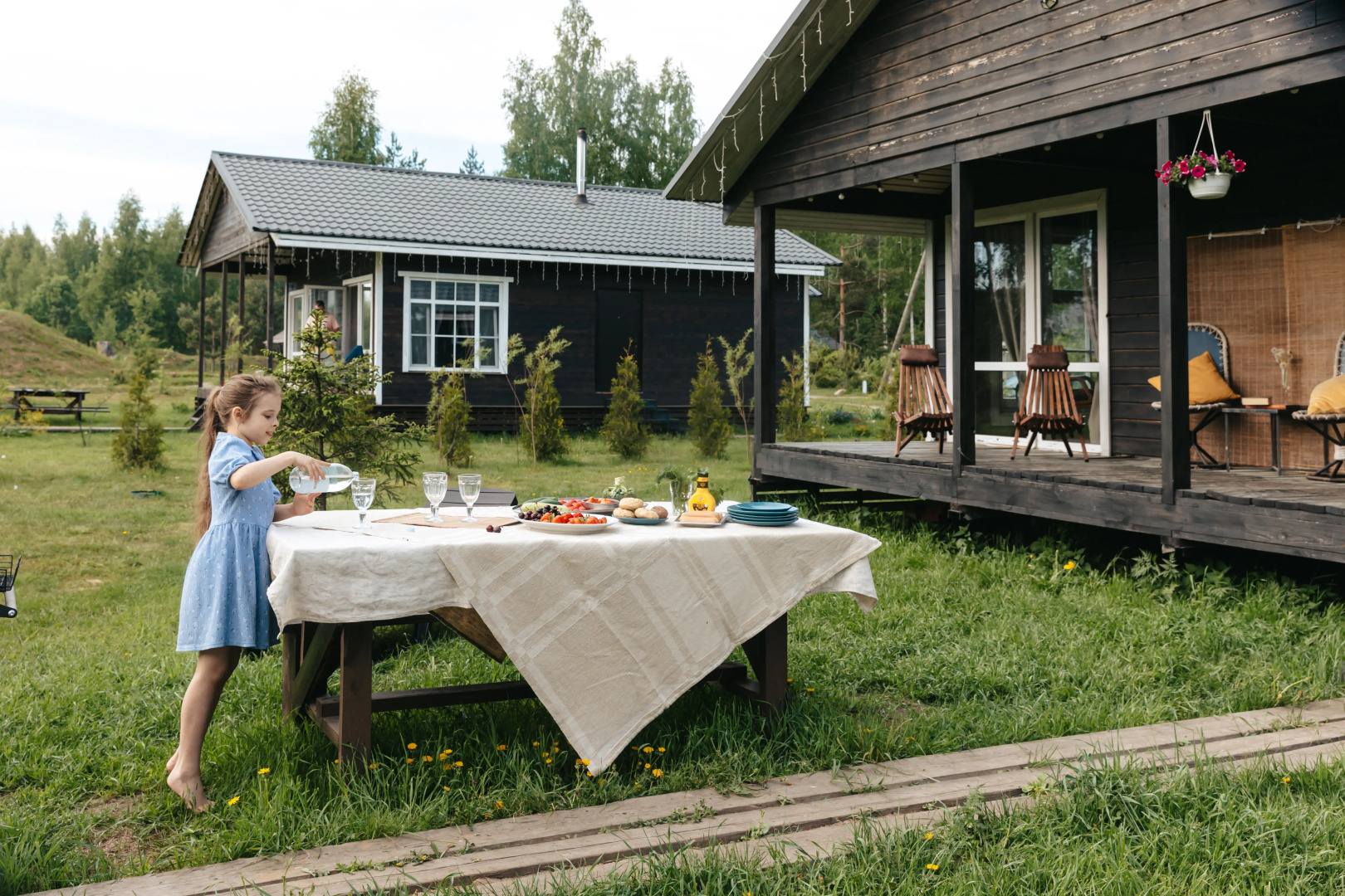 Шале с камином