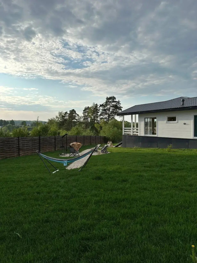 Частный Дом панорамный у леса и озера с сауной и купелью