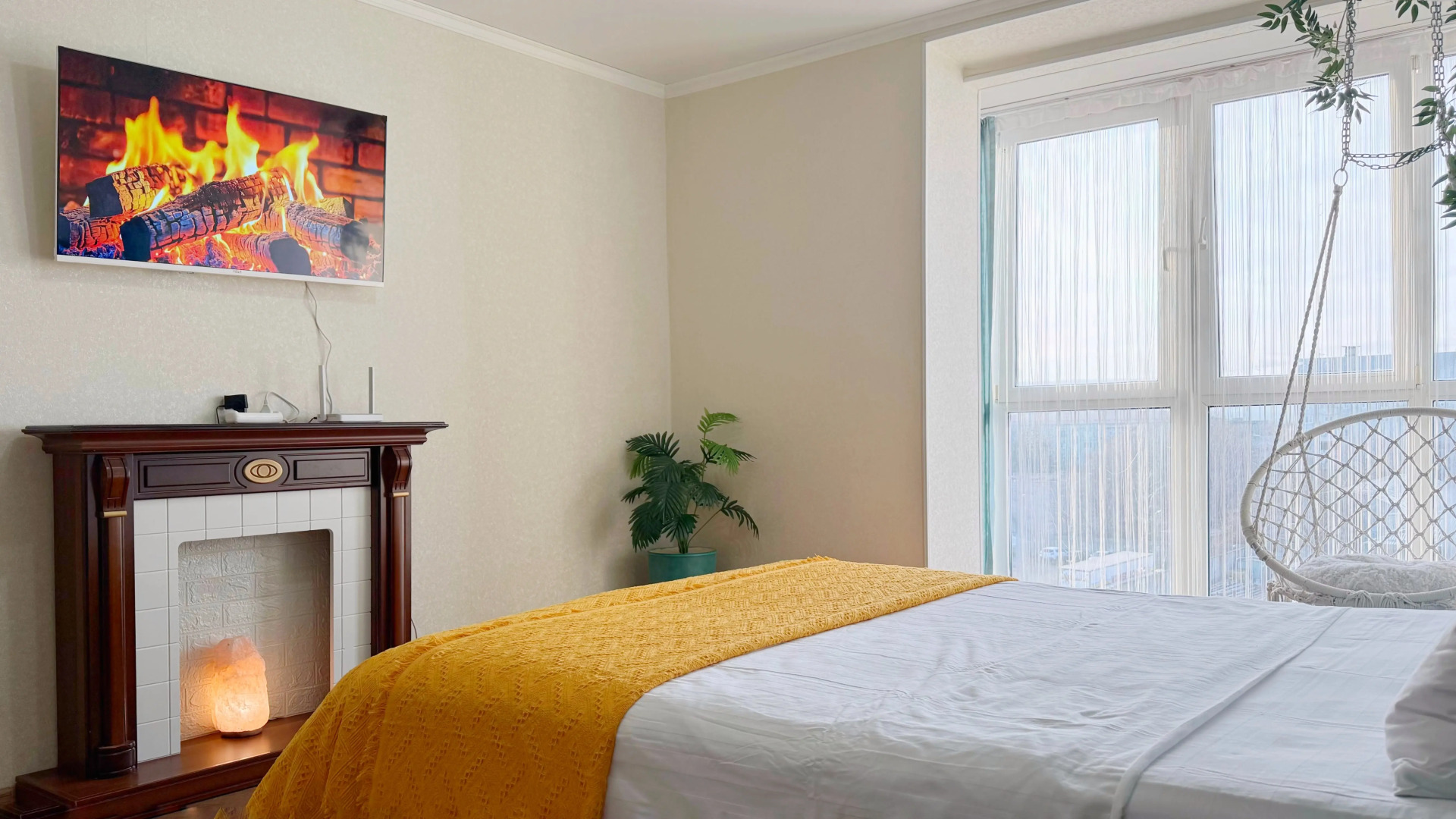 Апартаменты с гамаком и Камином