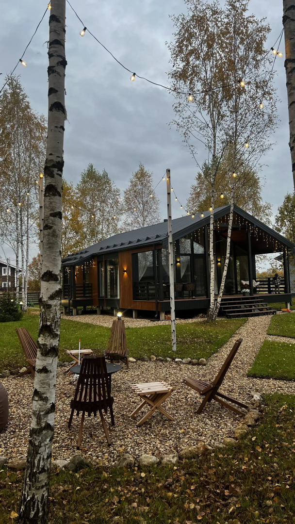 Частный дом в березах