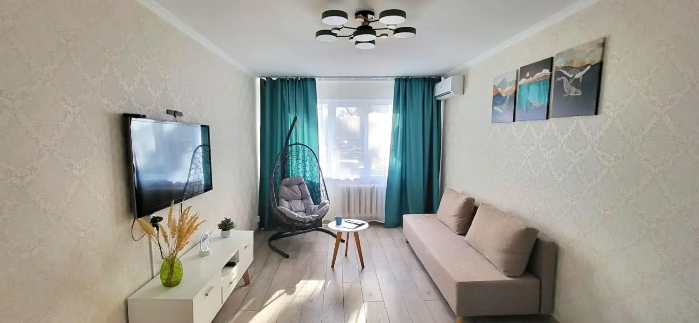 Квартира Двухкомнатные Апартаменты с Раздельными Комнатами и Парковкой для Машин у Входа