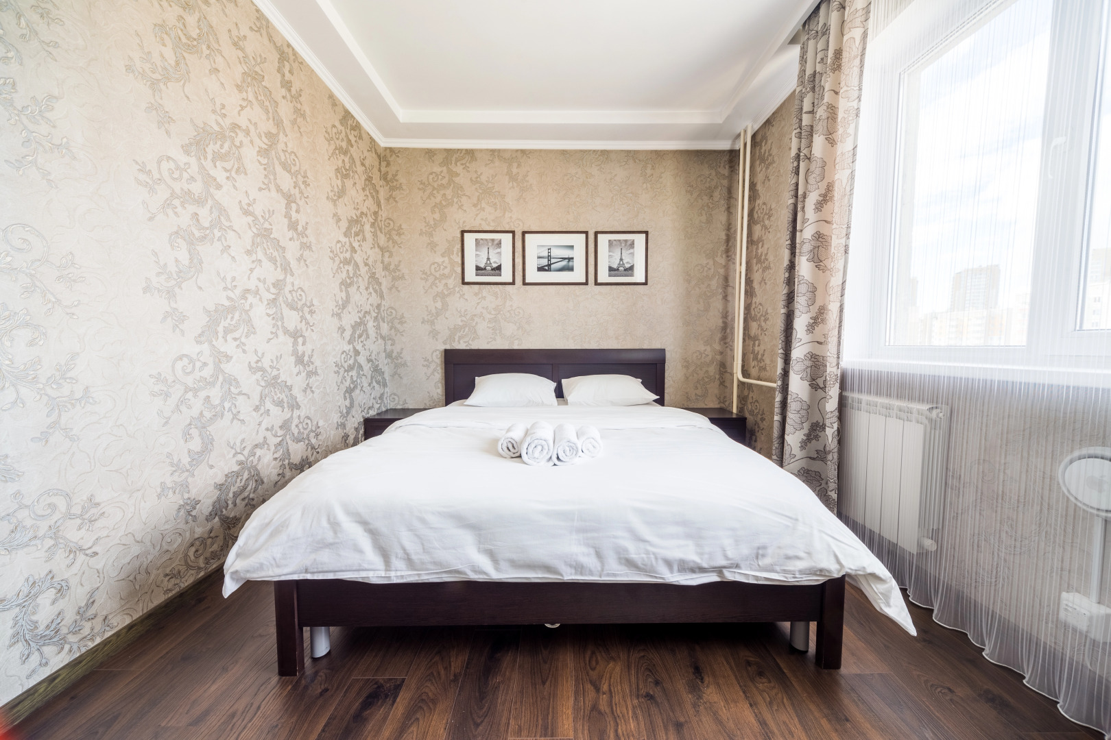 Квартира Тёплая солнечная возле БЦ Первая Башня