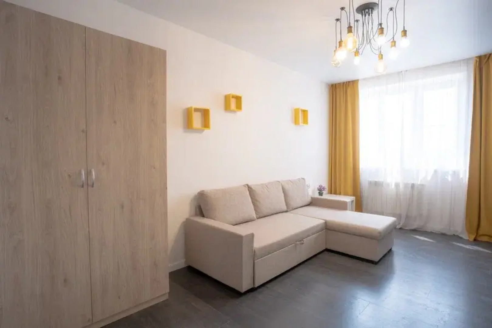 Апартаменты Однокомнатная квартира с стильным ремонтом