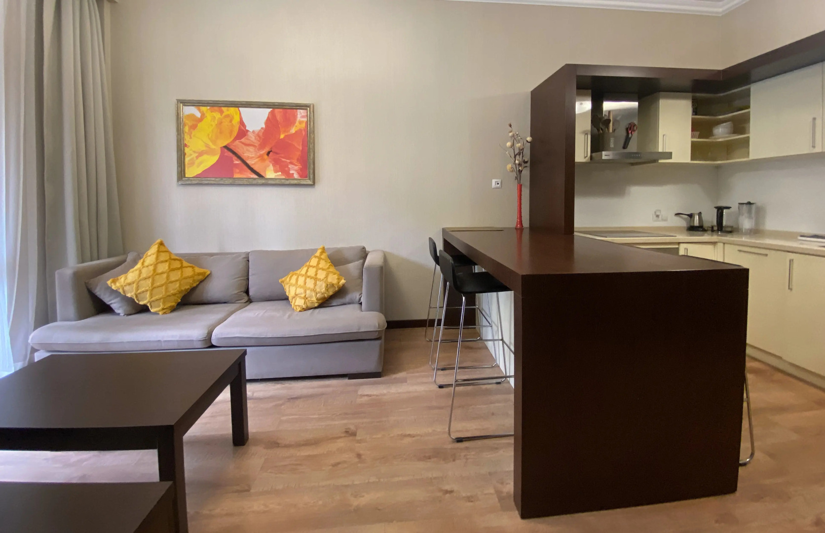 Однокомнатная квартира с Видом на Горы в 300м от Подъёмника