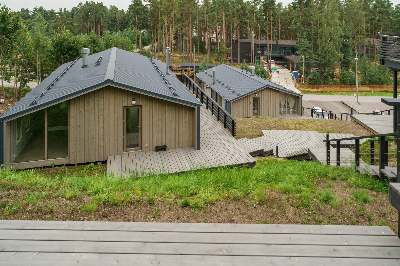 Частный дом пространства три тома у Финского залива