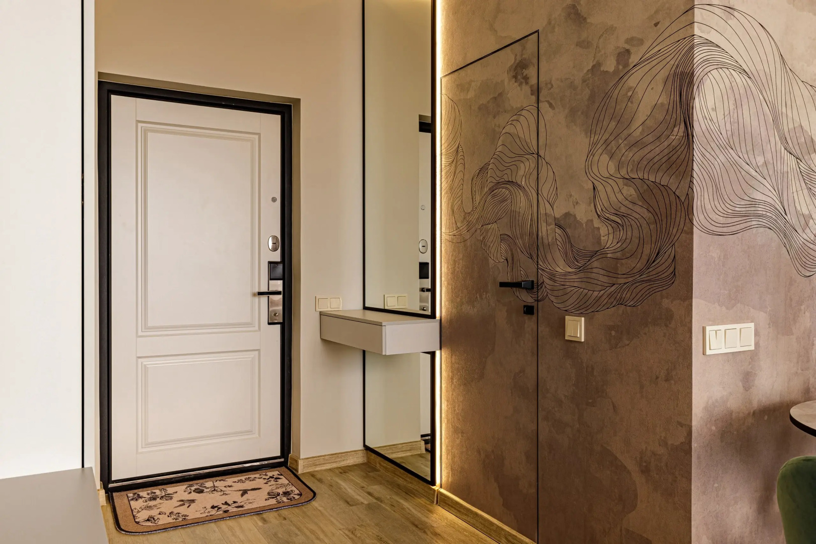 Апартаменты VIP студия с роскошной ванной у панорамного окна