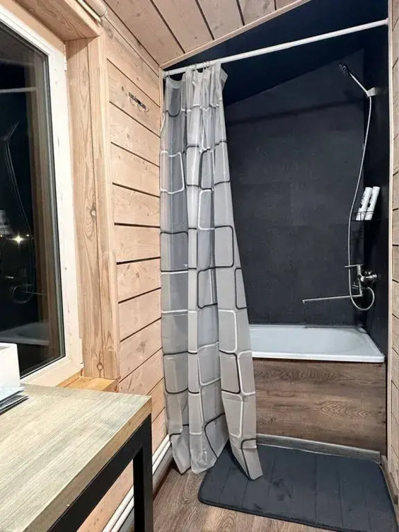 Частный дом в скандинавском стиле в березовом лесу