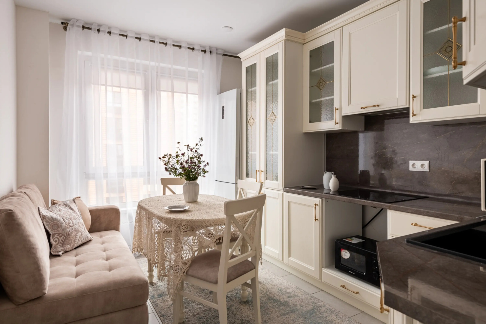 Квартира 4 раздельных спальных места до 5 гостей