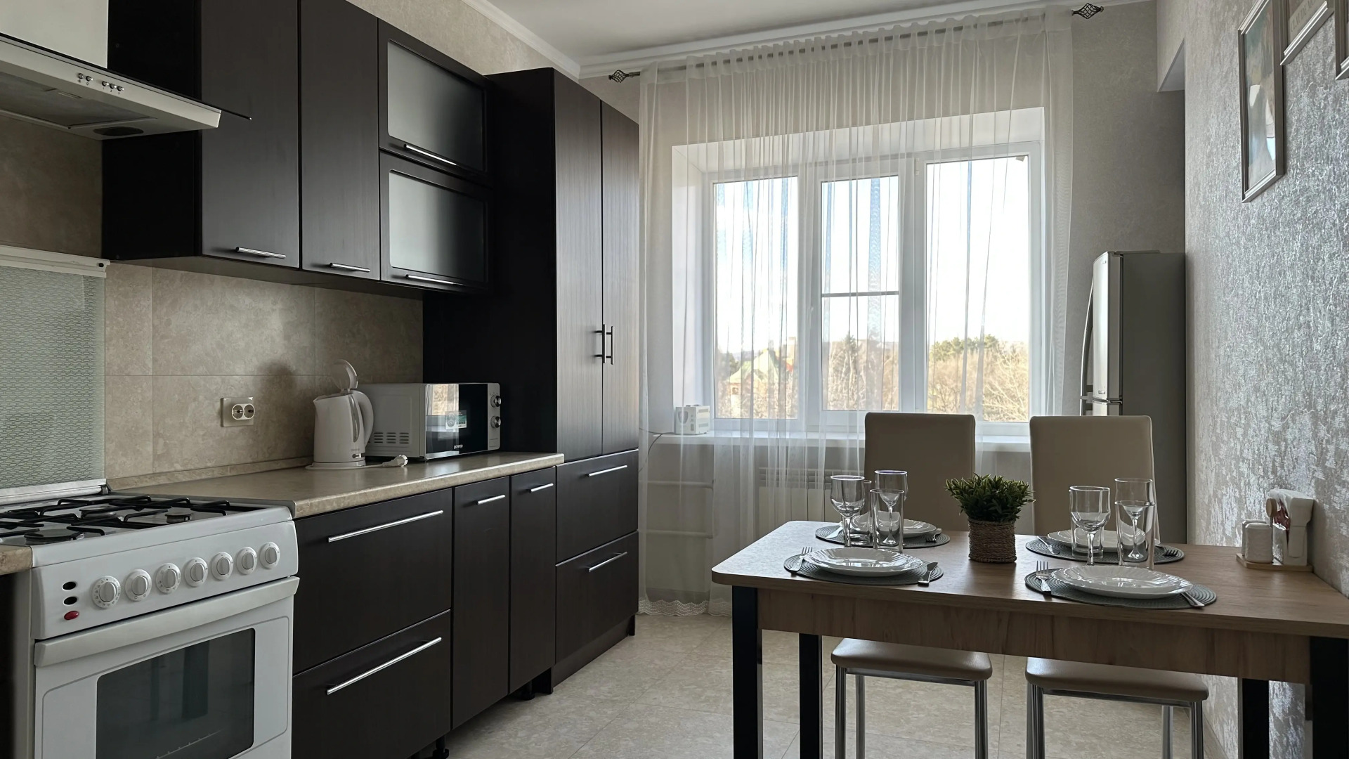 Квартира уютная возле парка с видом на Эльбрус