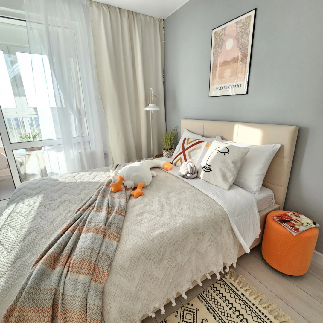 Квартира уютная с видом на березовую рощу