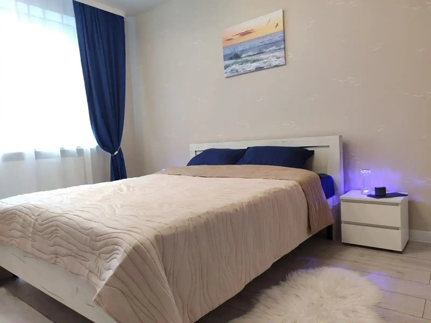 Квартира Уютная светлая двухкомнатная