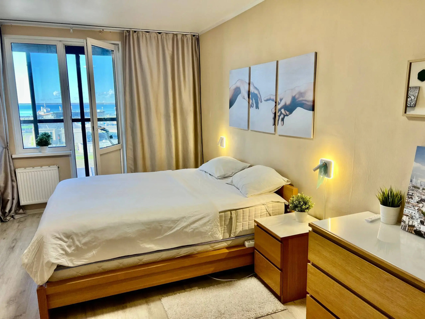 Просторная Евро2к на 12 этаже с видом на Финский залив